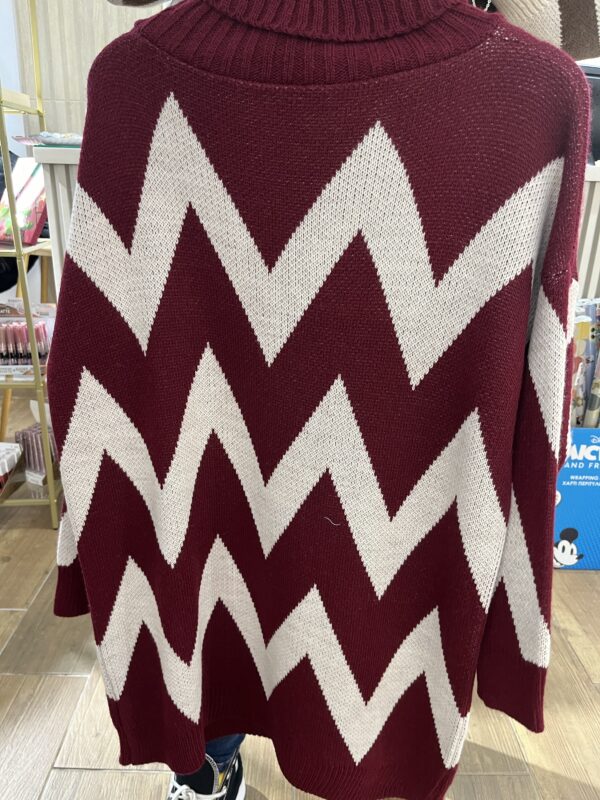 Maxi jersey o vestido zig zag - Imagen 3