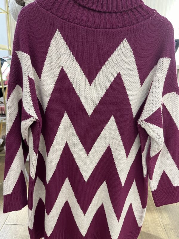 Maxi jersey o vestido zig zag - Imagen 4