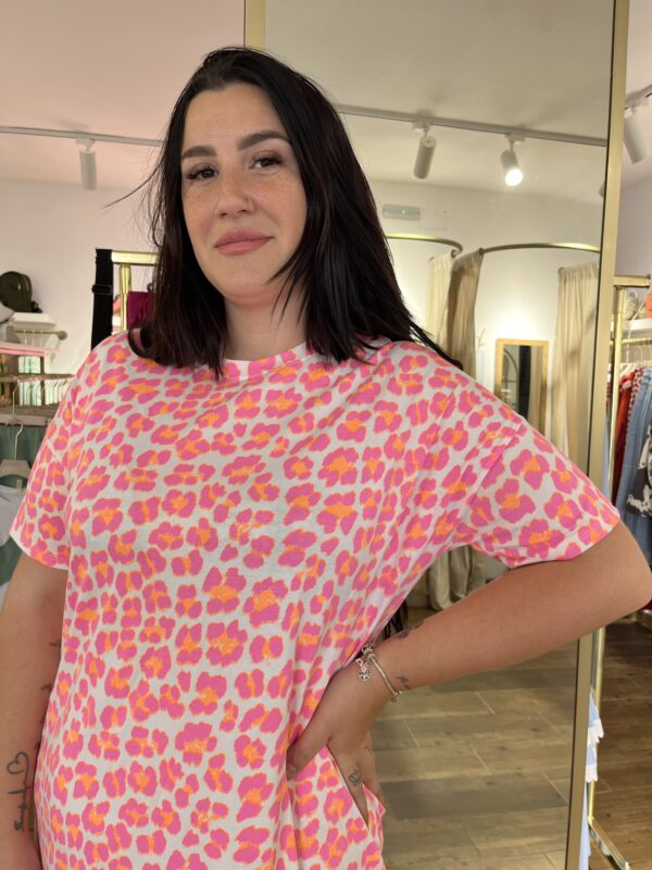 Vestido flúor rosa - Imagen 2
