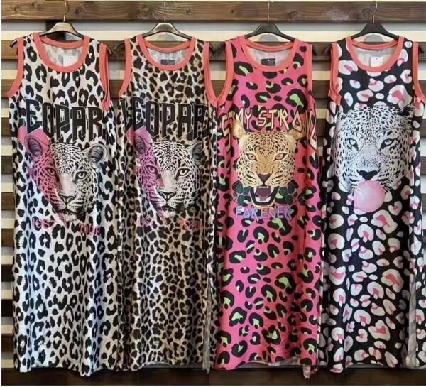 Vestido satén leopardo - Imagen 2