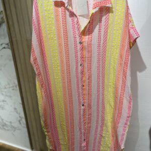 Vestido camisero flúor