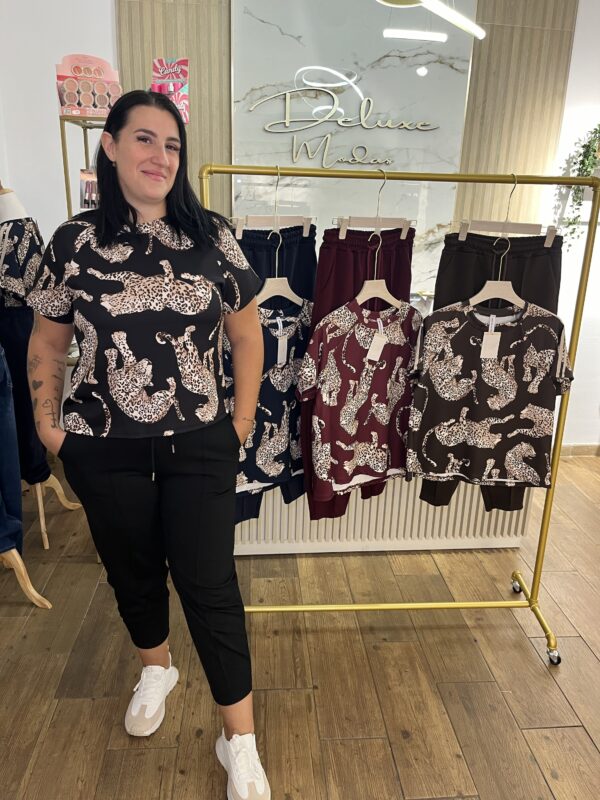 Conjunto Zara leopardo