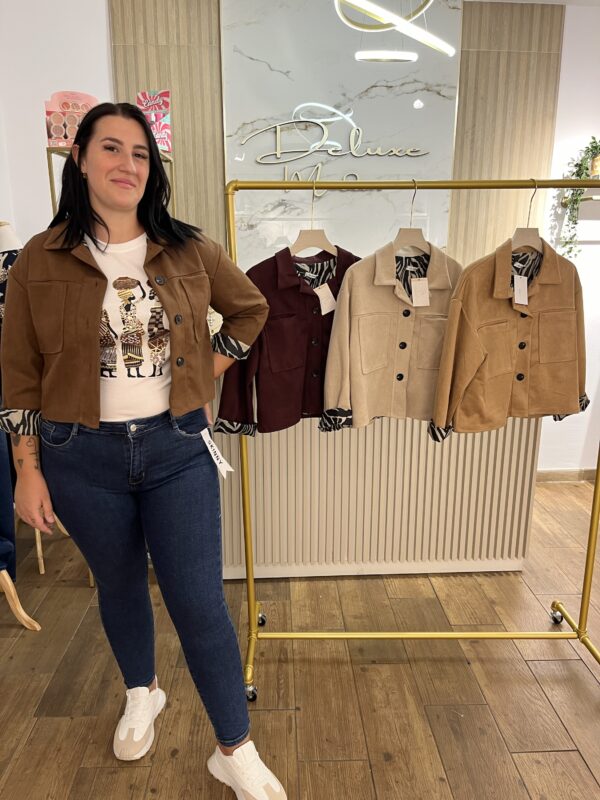 Chaqueta antelina