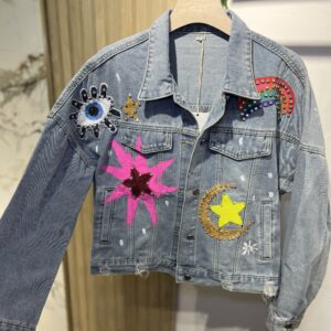 Chaqueta vaquera arcoíris