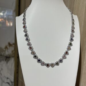 Collar corazones swarovski