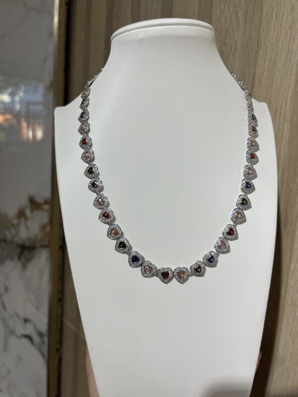 Collar corazones swarovski
