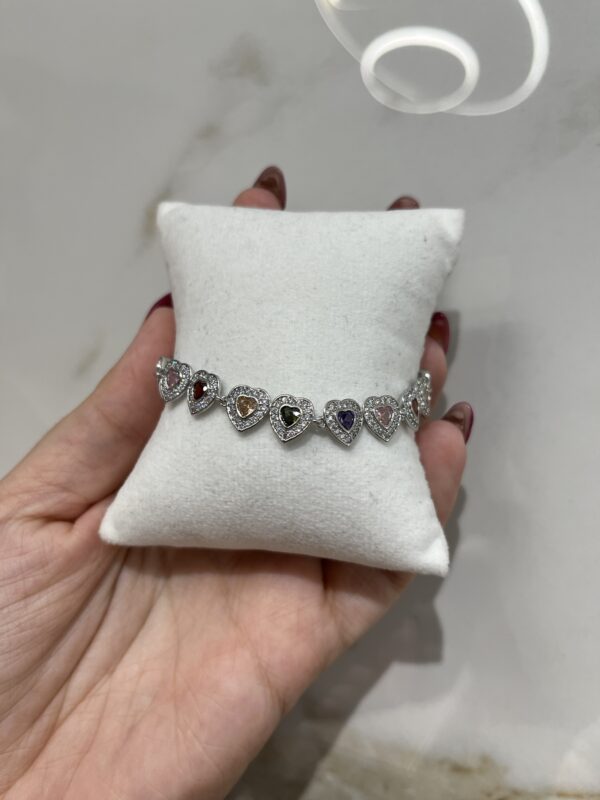 Pulsera corazones swarovski