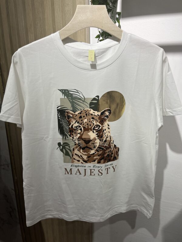 Camiseta leopardo dorado
