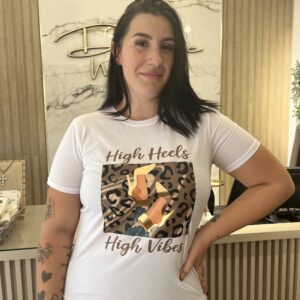 Camiseta tacón