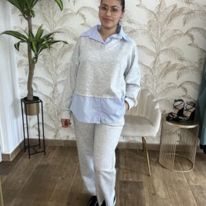 Conjunto falsa camisa