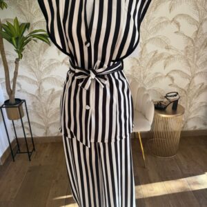 Conjunto Arabia blanco/negro