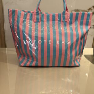 Bolso tote rosa/turquesa