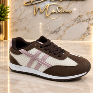 Deportiva marrón /Rosa